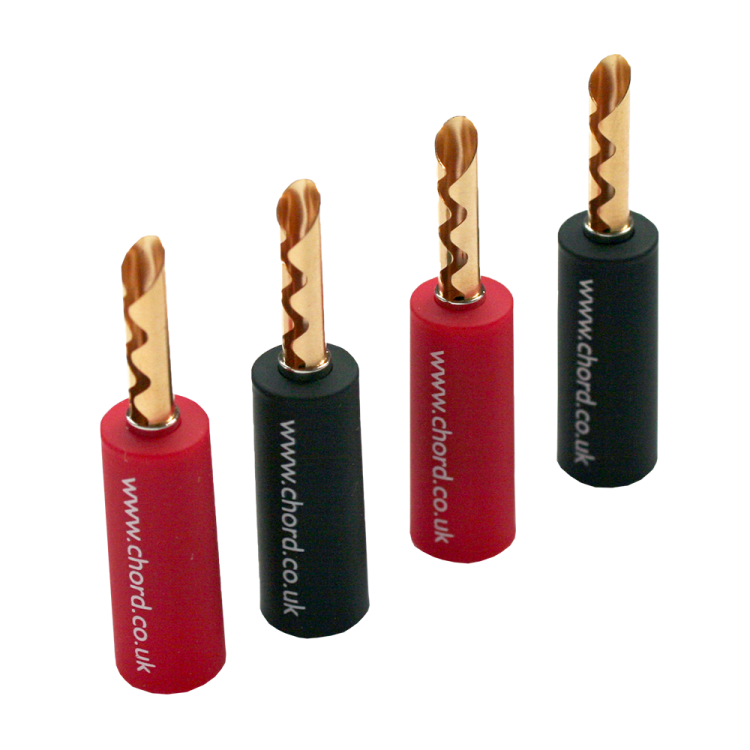 Speaker cable termination kit screw type 4mm Z plug The Chord Company