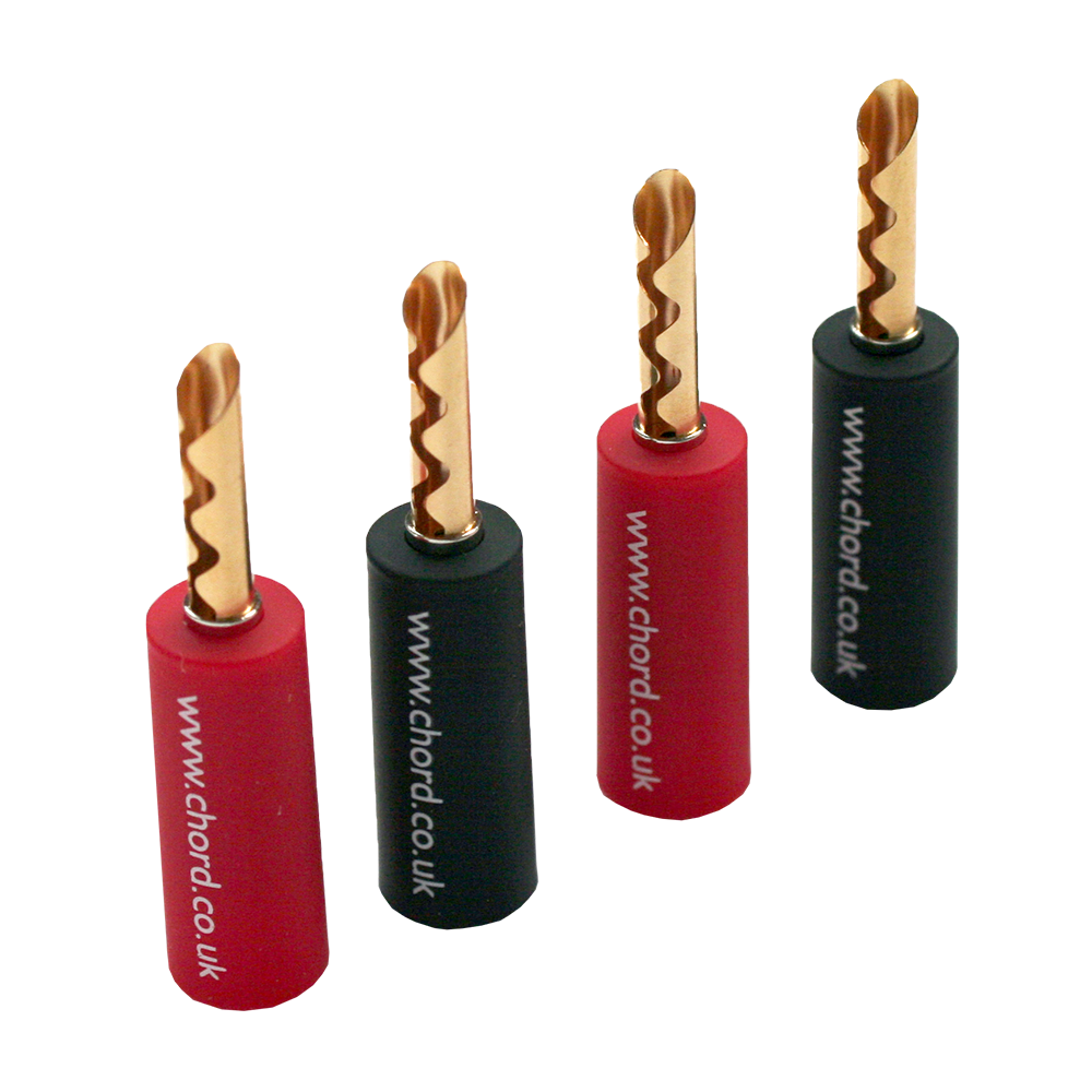 Speaker cable termination kit screw type 4mm Z plug The Chord Company