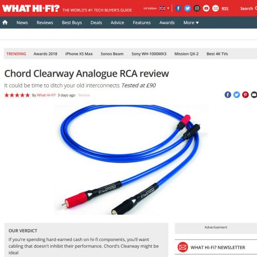 Speaker Cables & Interconnects from The Chord Company